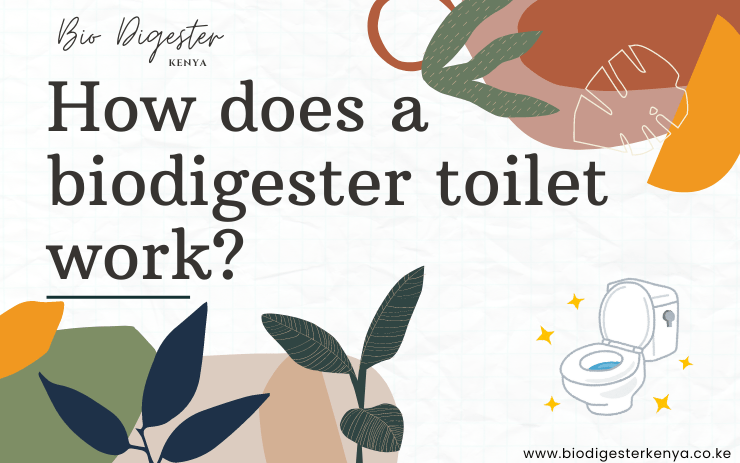 How does a biodigester toilet work