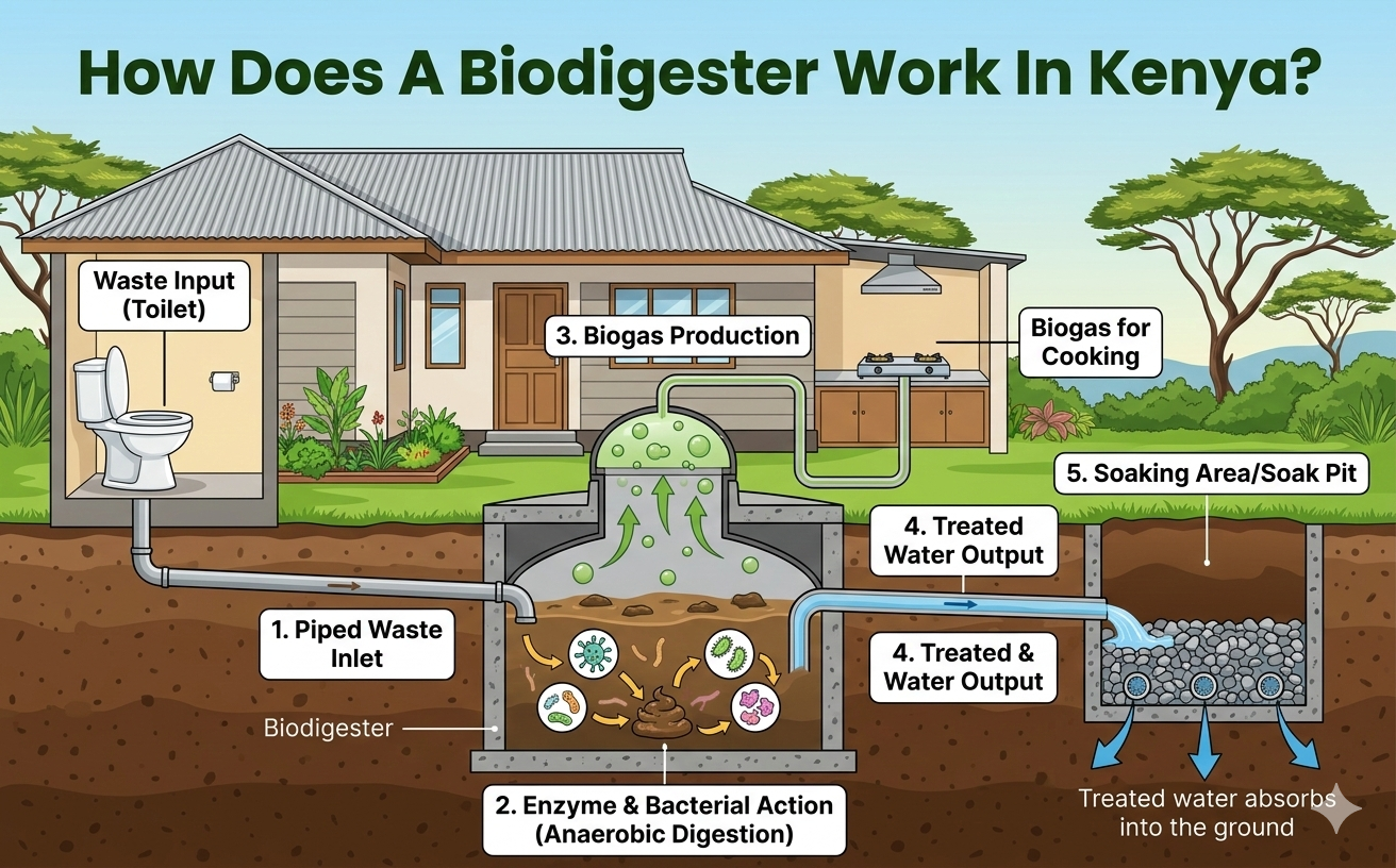 How Does A Biodigester Work In Kenya Bio Digester Kenya
