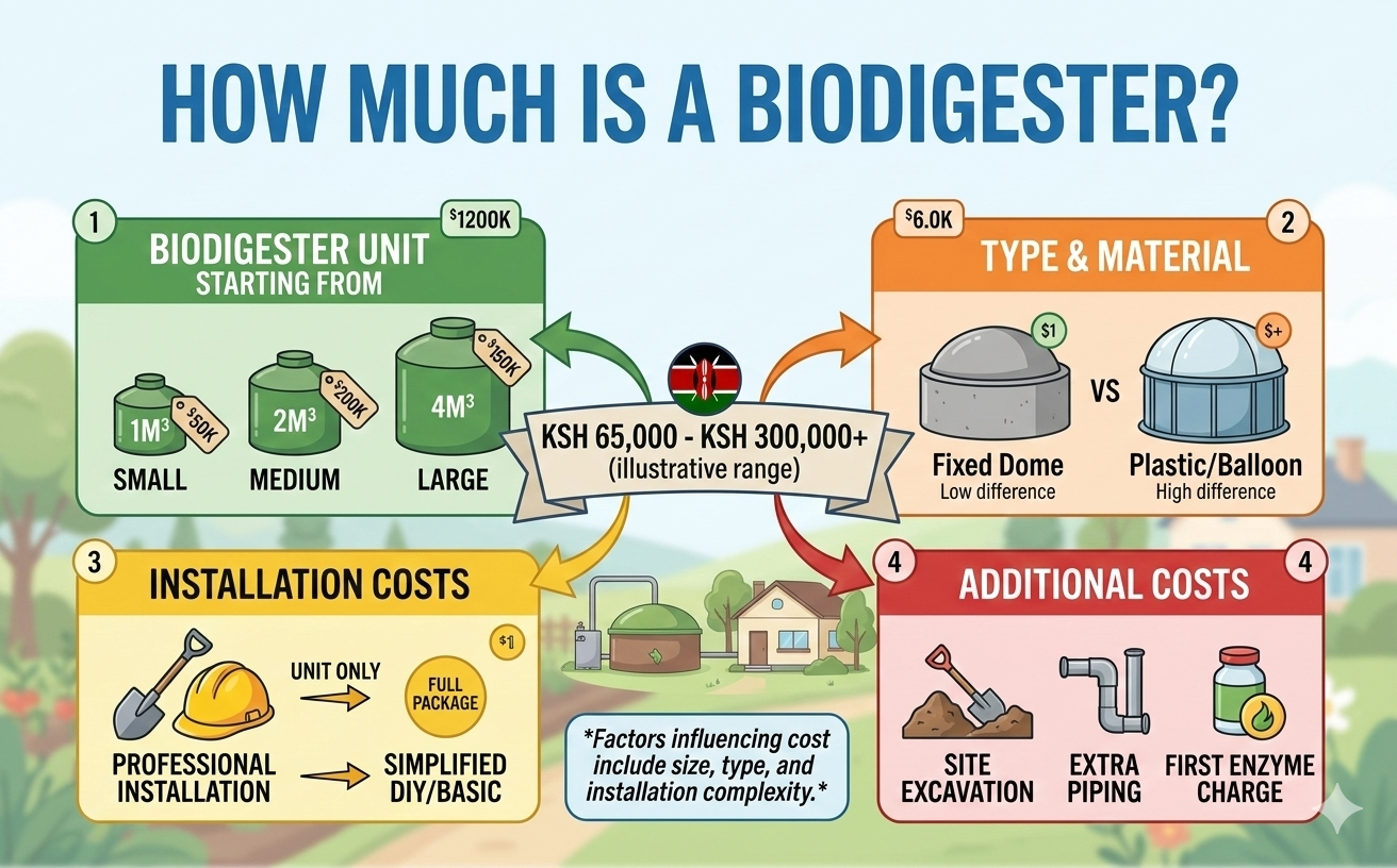 How much is a biodigester Bio Digester Kenya