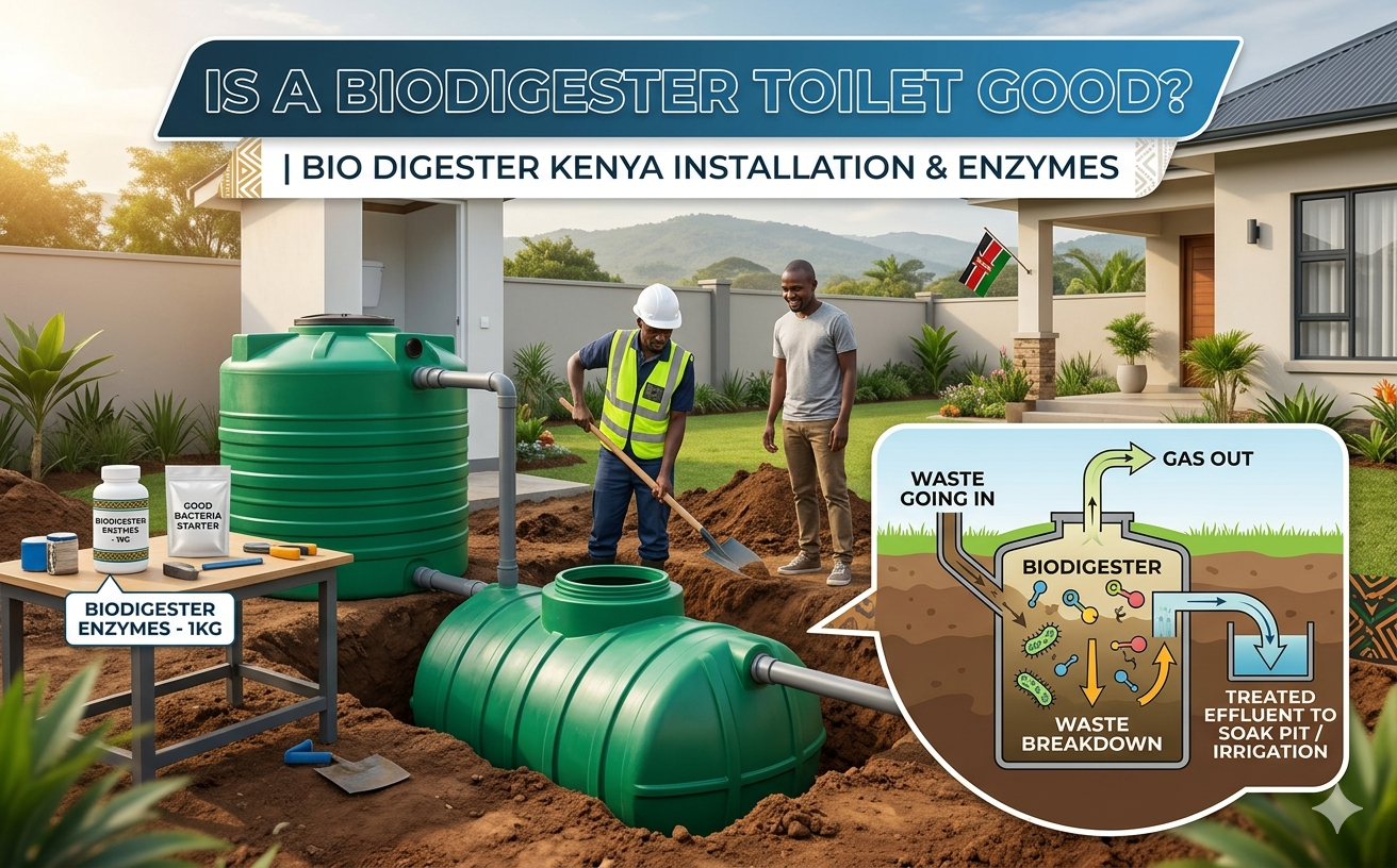 Is a Biodigester Toilet Good Bio Digester Kenya Installation Enzymes