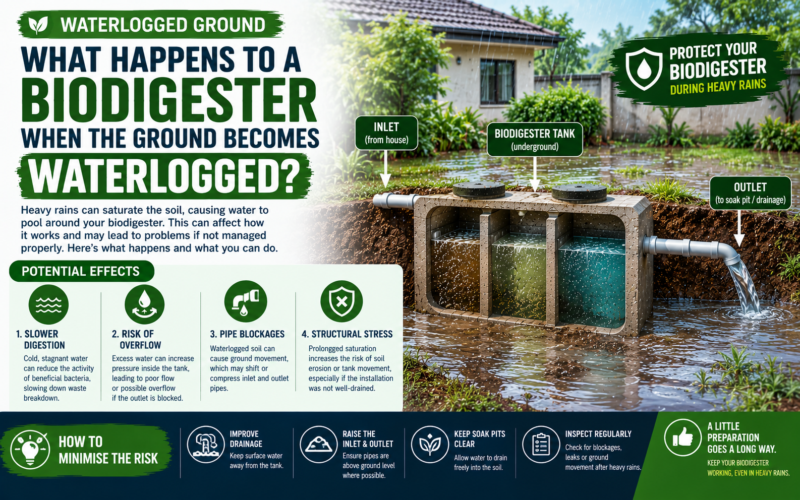 Protecting Biodigesters During Heavy Rains